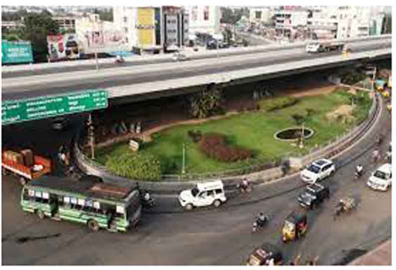 கிரீன் சர்க்கிள் பகுதியில் நெரிசலை குறைக்க போக்குவரத்து மாற்றம்