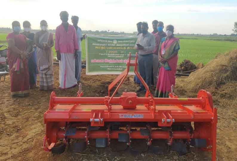 வேளாண் திட்டப்பணிகளை அதிகாரிகள் ஆய்வு