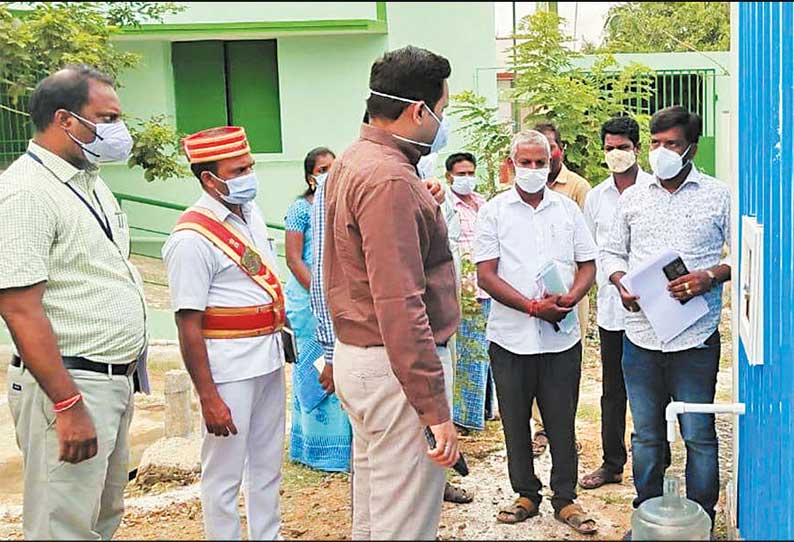 மண்ணிவாக்கம் ஊராட்சியில் கலெக்டர் ஆய்வு