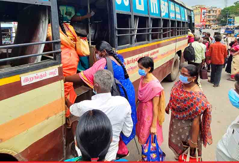 மாவட்டத்தில் இருந்து வெளியூர்களுக்கு பஸ்கள் இயக்கம்