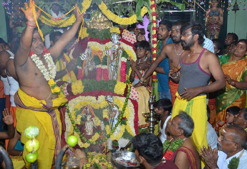 தர்மபுரி வெளிப்பேட்டை தெரு அங்காளம்மன் கோவில் திருக்கல்யாண உற்சவம்