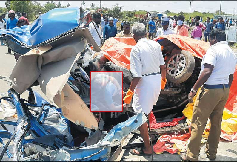 குன்றத்தூர் அருகே சாலையோரம் நின்ற கன்டெய்னர் லாரி மீது கார் மோதல்; 2 என்ஜினீயர்கள் பலி ஒருவர் படுகாயம்