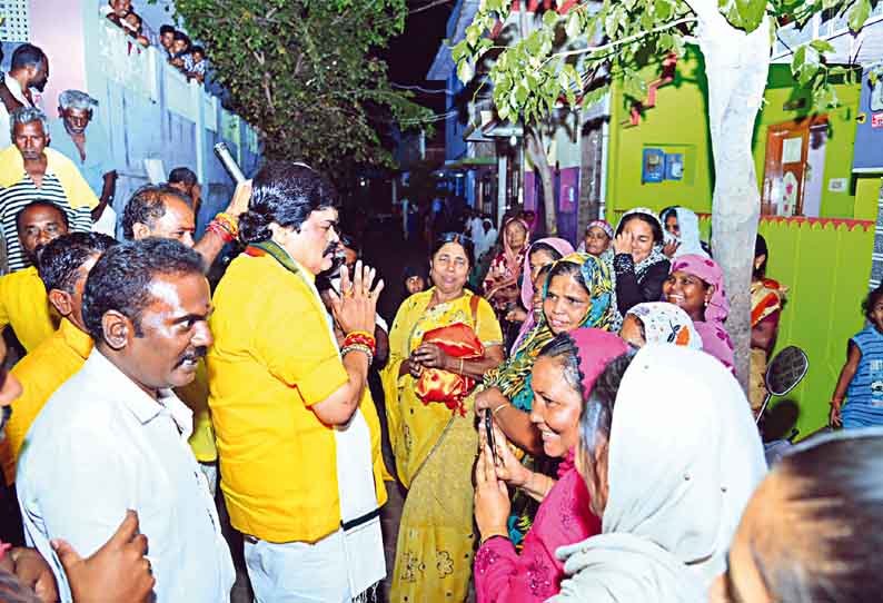 ராஜபாளையம் தொகுதியில் தகுதி வாய்ந்த அனைவருக்கும் முதியோர் பென்சன் வாங்கி கொடுப்பேன் - அமைச்சர் கே.டி.ராஜேந்திரபாலாஜி பேச்சு