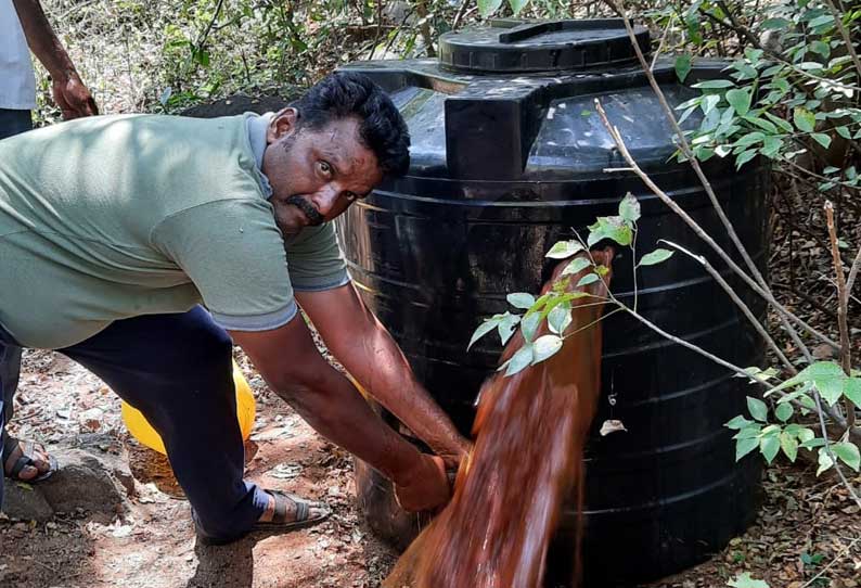 கல்வராயன்மலையில் 2 ஆயிரம் லிட்டர் சாராய ஊறல் அழிப்பு