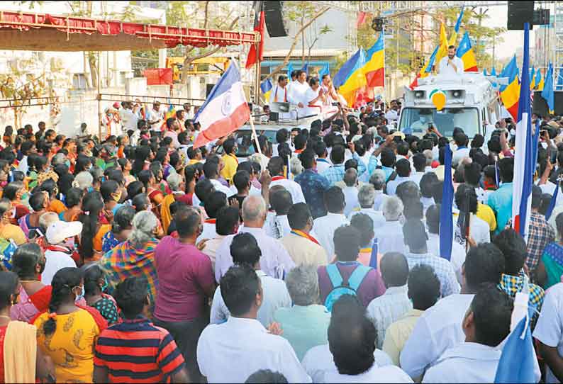 தமிழகத்தில் மக்களாட்சி வேண்டுமா? மன்னராட்சி வேண்டுமா? தேர்தல் பிரசாரத்தில் அன்புமணி ராமதாஸ் கேள்வி