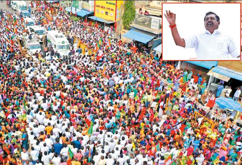 தி.முக. ஆட்சிக்கு வந்தால் நாட்டையே பட்டா போட்டு விடுவார்கள் மதுரையில் எடப்பாடி பழனிசாமி தேர்தல் பிரசாரம்