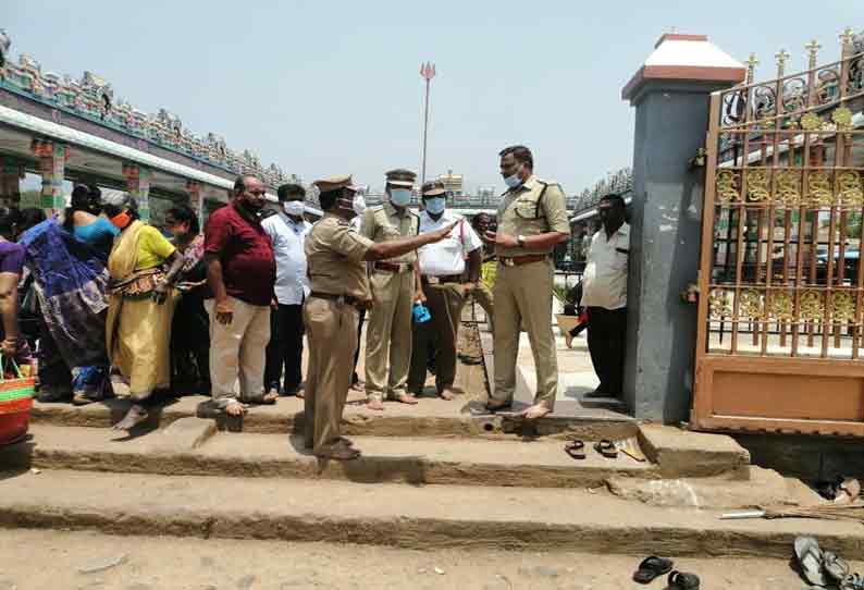 பண்ணாரி அம்மன் கோவில் குண்டம் விழா: மாவட்ட போலீஸ் சூப்பிரண்டு நேரில் ஆய்வு