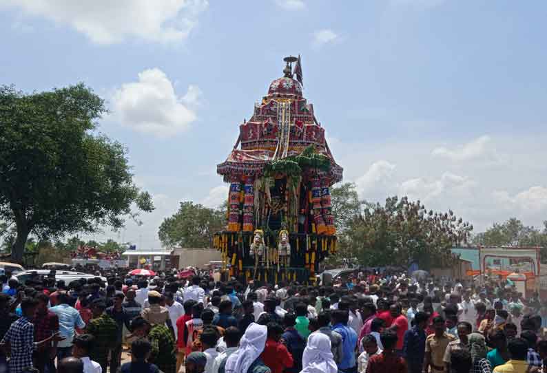 வள்ளியூர் சித்தூர் தென்கரை மகாராஜேசுவரர் கோவிலில் பங்குனி தேரோட்டம்