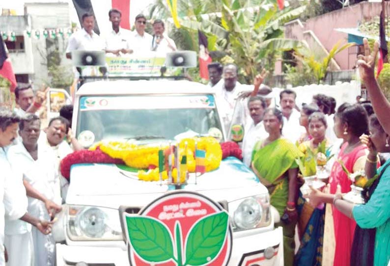 மீண்டும் தமிழகத்தை விவசாயி ஆள்வதற்கு நீங்கள் ஆதரவு தரவேண்டும்; அ.தி.மு.க. வேட்பாளர் பாரதி வேண்டுகோள்