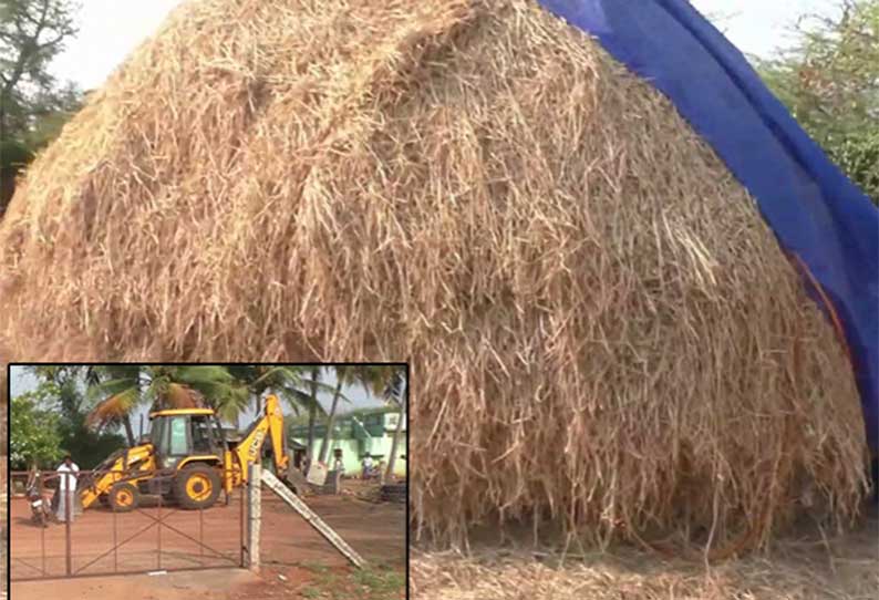 மணப்பாறை எம்எல்ஏ டிரைவர் வீட்டில் வருமானவரித்துறை சோதனை வைக்கோல்போருக்குள் பதுக்கி வைத்த ஒரு கோடி ரூபாய் பறிமுதல்