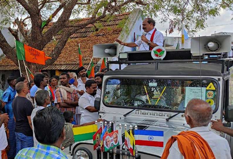 கோவில்பட்டி தொகுதியில் அமைச்சர் கடம்பூர் ராஜூ தீவிர ஓட்டு வேட்டை