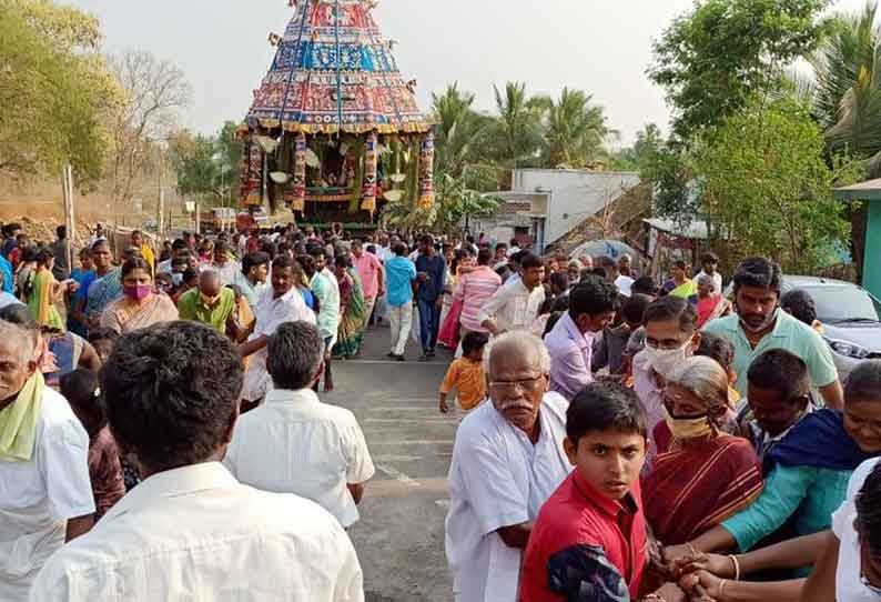 ஆட்டையாம்பட்டி அருகே சென்றாய பெருமாள் கோவில் தேரோட்டம்