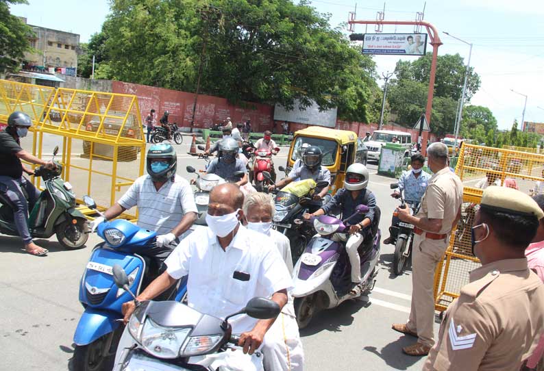 சேலம் மாவட்டத்தில்  ஊரடங்கு கட்டுப்பாடுகளை மீறியதாக 800 பேர் மீது வழக்கு ரூ.2 லட்சம் அபராதம் வசூல்