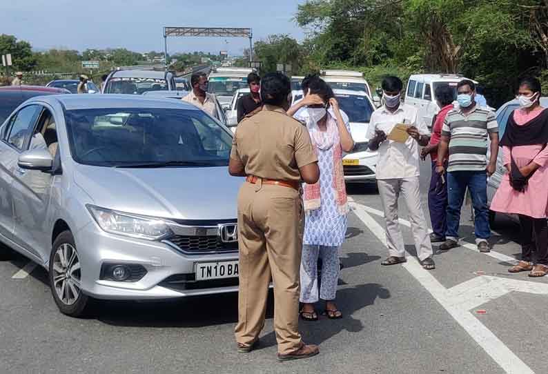 கடலூர் மாவட்டத்தில் ஞாயிறு முழு ஊரடங்கால் வெறிச்சோடிய சாலைகள் - தேவையின்றி சுற்றியவர்கள் மீது வழக்குப்பதிவு