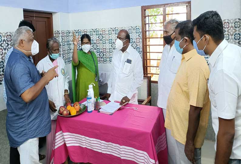 ஆலங்குளம் அரசு ஆஸ்பத்திரியில் மனோஜ் பாண்டியன் எம்.எல்.ஏ. ஆய்வு