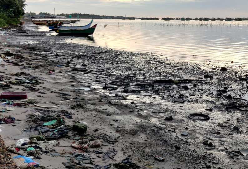 கோட்டைப்பட்டினம் பகுதியில் கடல் திடீரென உள் வாங்கியதால் பரபரப்பு