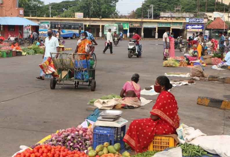 கொரோனா வைரஸ் பரவலை கட்டுப்படுத்த  கடலூரில் காய்கறி மார்க்கெட்டுகள் இடமாற்றம்