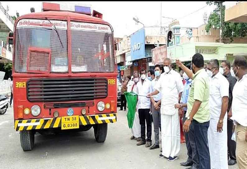 திசையன்விளை பகுதியில்  கொரோனா தடுப்பு பணிகளை சபாநாயகர் அப்பாவு ஆய்வு