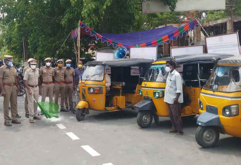 சூரமங்கலம் பகுதியில்  கொரோனா தடுப்பு விழிப்புணர்வு பிரசார வாகனம்