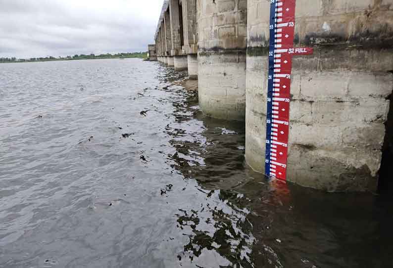 வீடூர் அணையின் நீர்மட்டம் 26 அடியாக உயர்வு