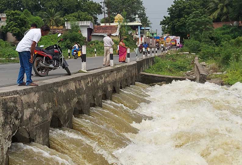 தொடர் மழையால் ஆறுகளில் தண்ணீர் பெருக்கெடுத்து ஓடுகிறது