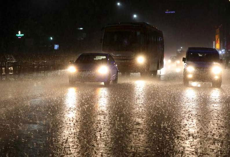 Vidya Vidya heavy rain in Chennai ... | சென்னையில் விடிய விடிய பெய்து வரும்  கனமழை...