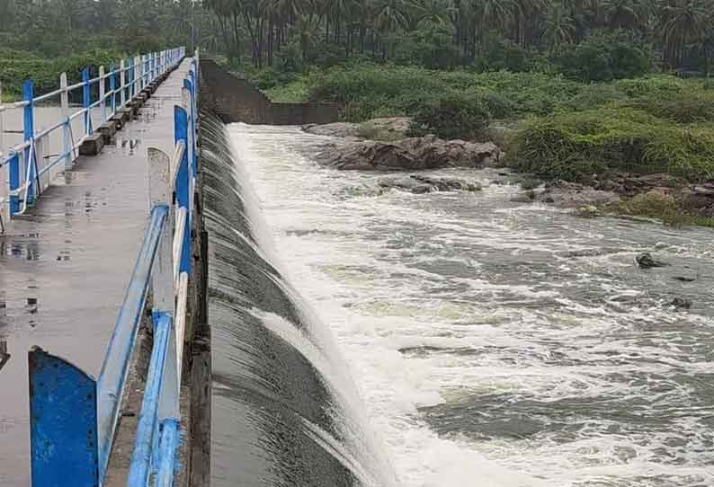 தென்பெண்ணை ஆற்றில் தண்ணீர் திறப்பு கே ஈச்சம்பாடி அணை நிரம்பியது