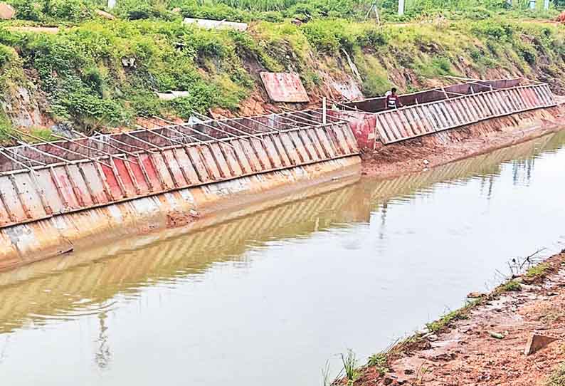 சேதமடைந்த கிருஷ்ணா நதி கால்வாய் சீரமைக்கும் பணிகள் மீண்டும் தொடக்கம்