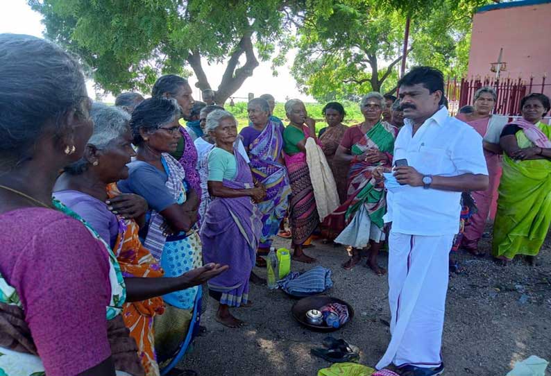 பொதுமக்களிடம் சண்முகையா எம்.எல்.ஏ. குறை கேட்பு