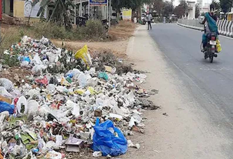 பொது இடங்களில் குப்பை கொட்டினால் அபராதம்; சோத்துப்பாக்கம் ஊராட்சி எச்சரிக்கை