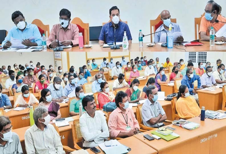 செங்கல்பட்டு மாவட்டத்தில் உள்ளாட்சி தேர்தல் ஆய்வு கூட்டம்