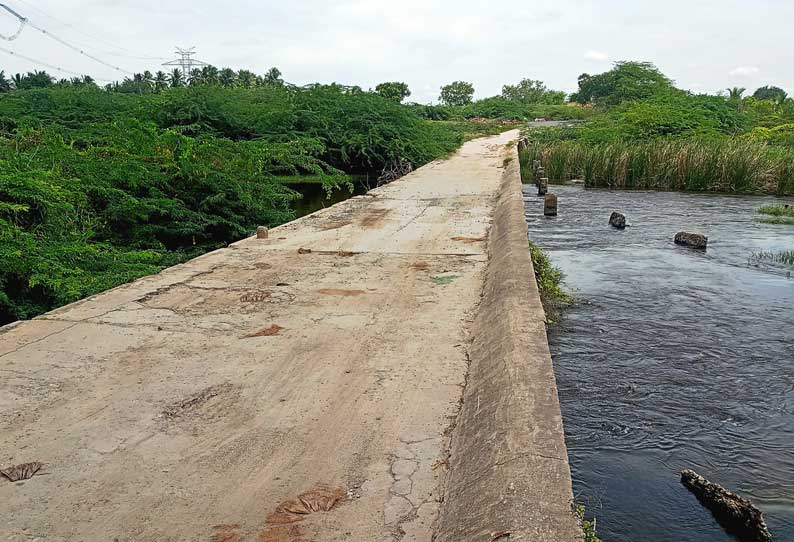 நொய்யல் ஆற்றின் குறுக்கே புதிய உயர்மட்ட மேம்பாலம்