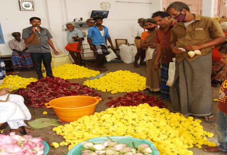 பூக்கள் விலை கிடுகிடு உயர்வு