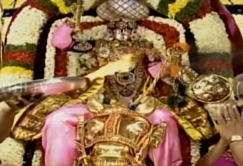 பிரம்மோற்சவம் 8-வது நாள் விழா: தங்க குதிரை மீது கல்கி அவதாரத்தில் மலையப்ப சுவாமி