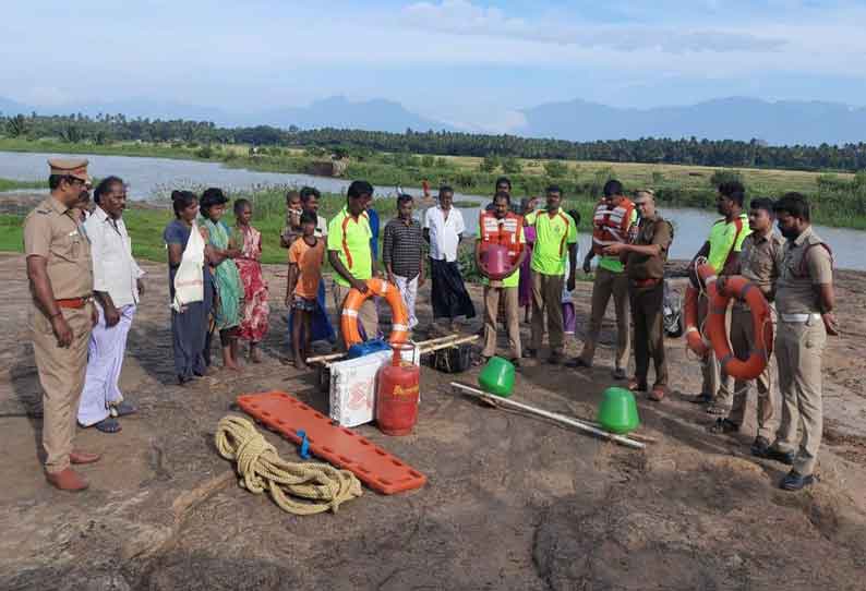 பேரிடர் மீட்பு பணிகள் குறித்து செயல்முறை விளக்கம்