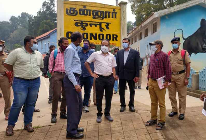 சேலம் கோட்ட ரெயில்வே அதிகாரி திடீர் ஆய்வு