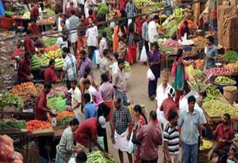 நீண்ட நாட்களுக்கு பிறகு பள்ளிப்பட்டு வாரச்சந்தை திறப்பு