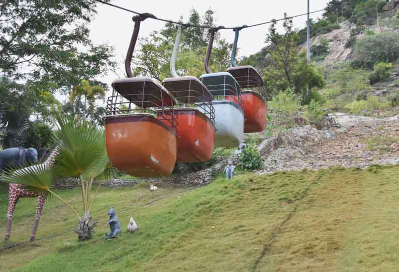 ரோப்கார் பராமரிப்பு பணி நிறைவு