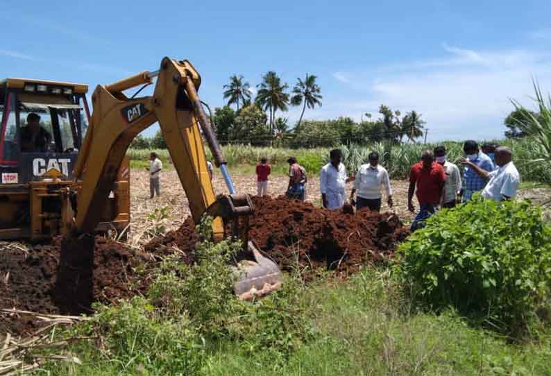 பெண்ணாடம் அருகே  ஏரி ஆக்கிரமிப்பு அகற்றம்