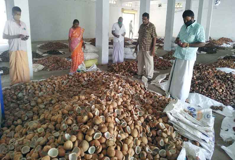 கொப்பரை தேங்காய் வரத்து குறைந்தது