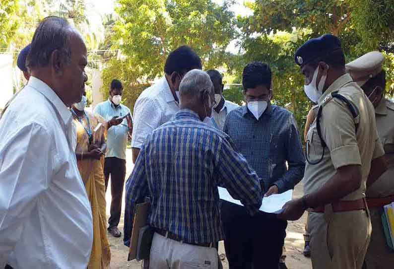 வாக்கு எண்ணும் மையத்தில் கலெக்டர் ஆய்வு