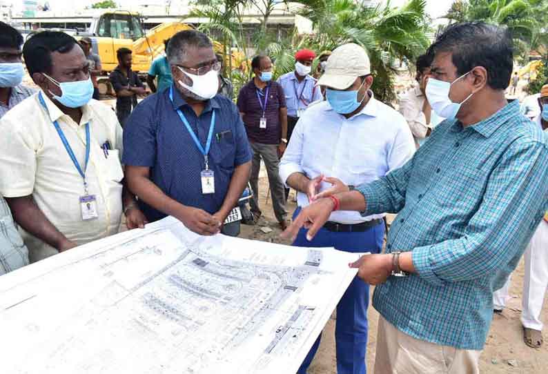 ஈரோடு மாநகராட்சியில் ஸ்மார்ட் சிட்டி திட்ட பணிகளை கலெக்டர் ஆய்வு