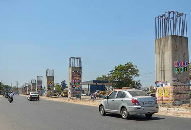 Chennai Port-Maduravoyal Elevated Expressway to get new design || மதுர  வாயல்- துறைமுகம் பறக்கும் சாலை 2 அடுக்காக அமைய உள்ளது: நெடுஞ்சாலை துறை