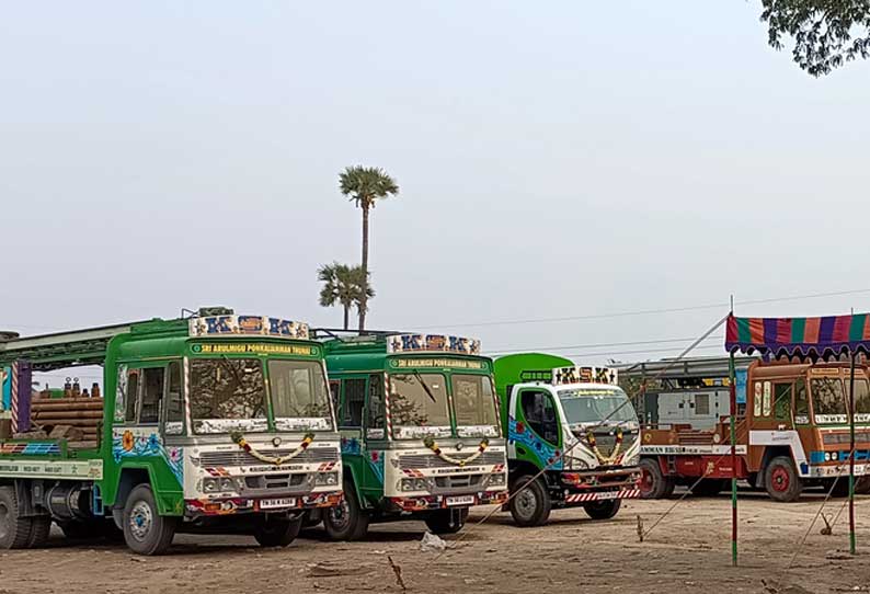 டீசல், உதிரிபாகங்கள் விலை உயர்வை கண்டித்து 2-வது நாளாக ரிக் வாகன உரிமையாளர்கள் வேலை நிறுத்தம்