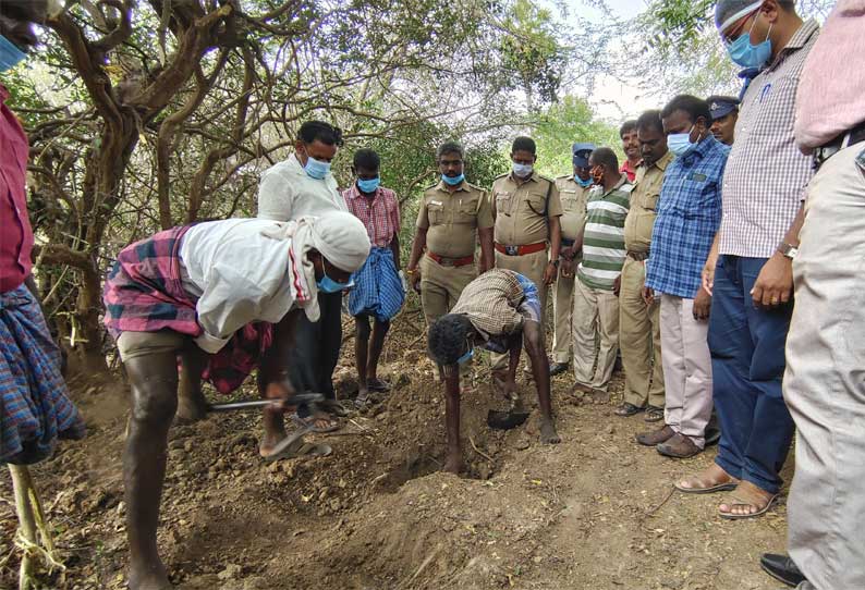 உளுந்தூர்பேட்டை அருகே தொழிலாளியை கொன்று புதைத்த நண்பன்...!