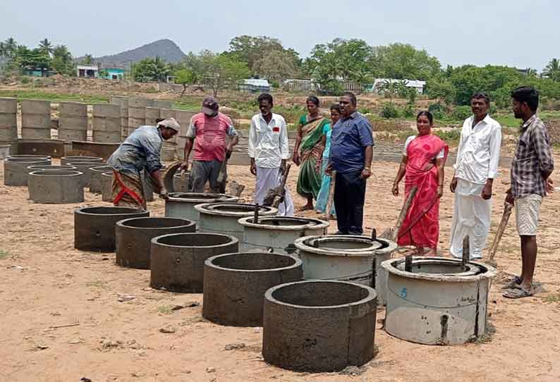 தனிநபர் உறிஞ்சி குழி அமைக்க தொண்டமானூர் ஊராட்சி தேர்வு