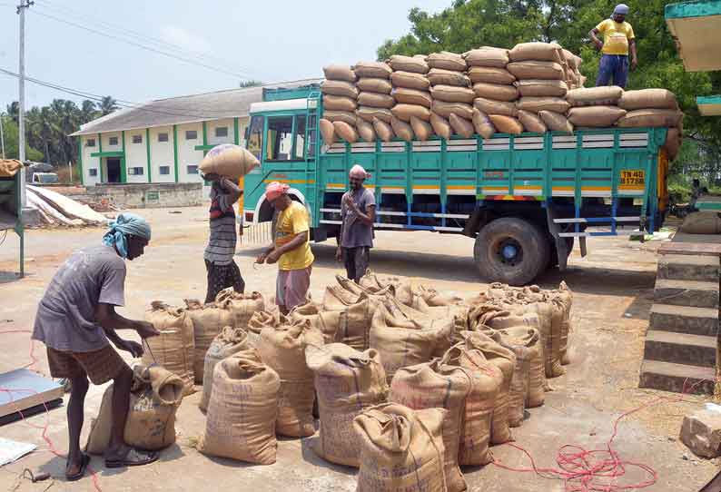 விவசாயிகளிடம் இருந்து 600 டன் நெல் கொள்முதல்