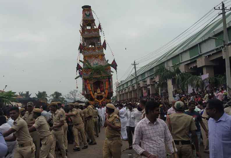 மலை மாதேஸ்வரன் கோவிலில் யுகாதி பண்டிகையையொட்டி பெரிய தேரோட்டம்