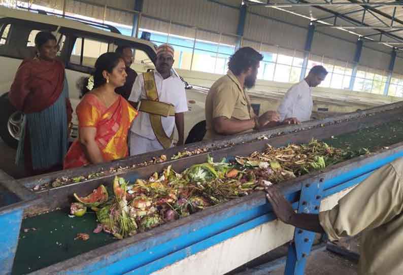 உரம் தயாரிக்கும் மையத்தில் மேயர் திடீர் ஆய்வு