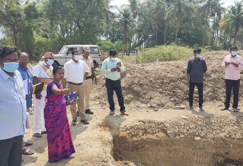 ஜோலார்பேட்டை பகுதியில் ஊரக வேலை உறுதித்திட்ட பணிகளை கலெக்டர் ஆய்வு